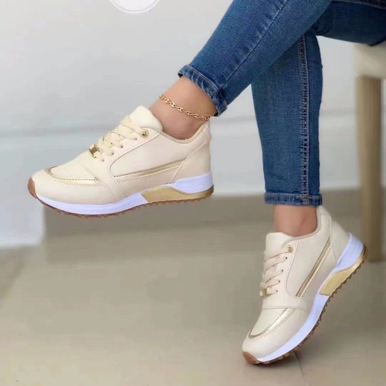 Plus Size Fashion Versatile Women's 2025 Autumn New Platform Thick Sole Casual Cross Strap Single Shoes For Women_voghion.com
