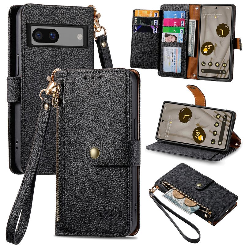 Applicable to Google Pixel 8A mobile phone case all-inclusive large storage lanyard Google Pxiel 8 Pro protective case_voghion.com