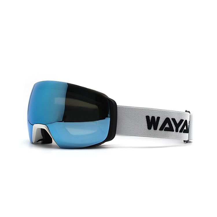 Men's Women's Magnetic Goggles, Spherical Double Layer Windproof And Anti-fog Outdoor Wide Field Ski Goggles_voghion.com