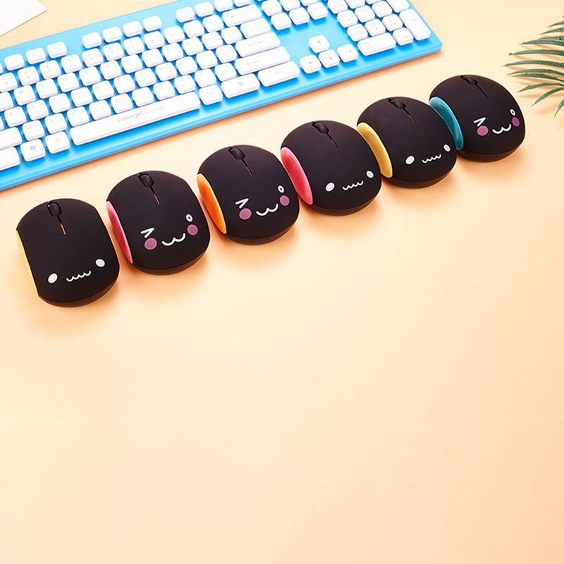 Xinweiqing 1200DPI 3 Buttons USB 2.0 Rechargeable Cute Pattern Wireless Mouse for Computer_voghion.com