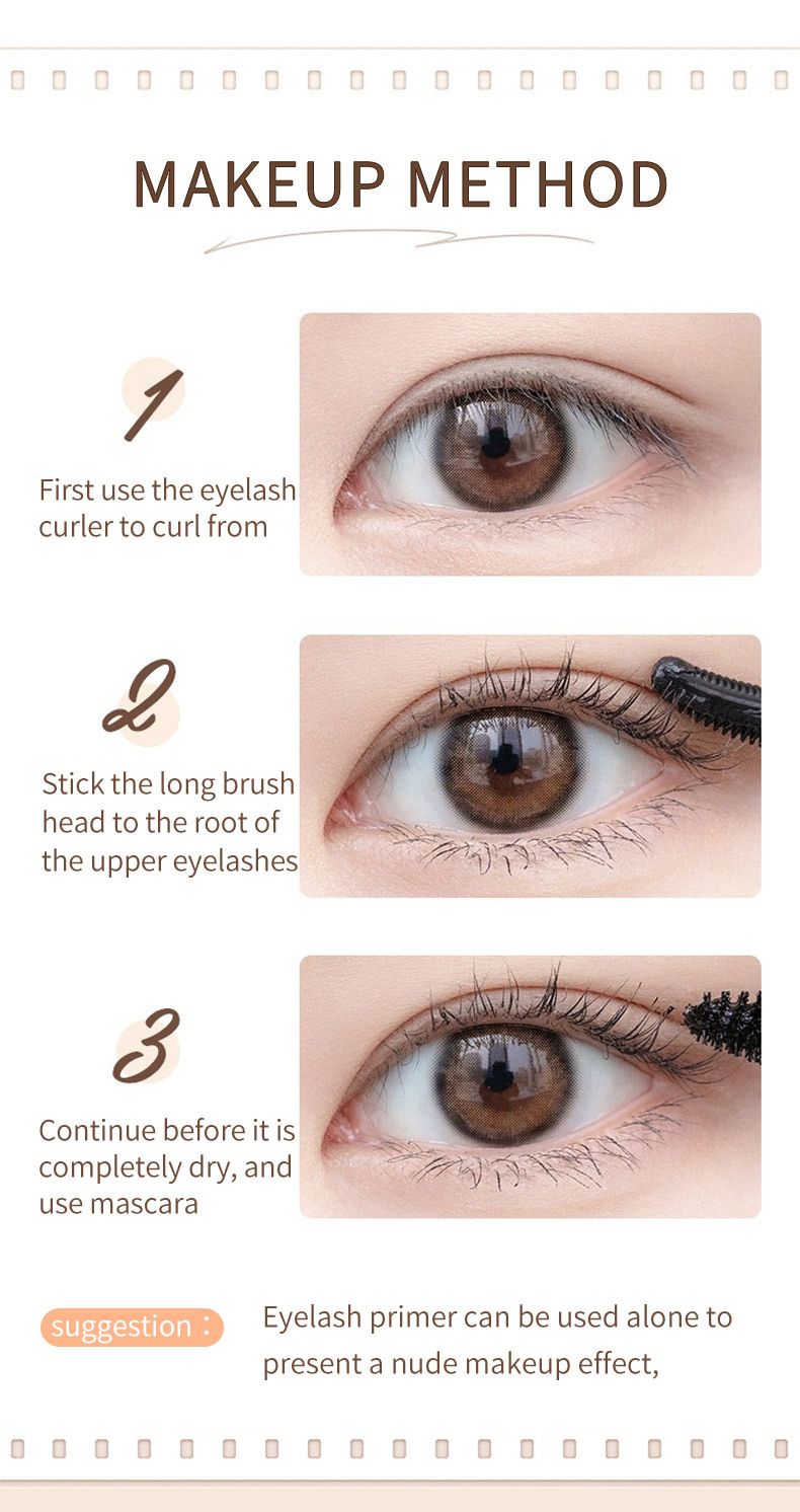 Dictionary Makeup English Version Mascara Lengthening Thickening Waterproof Sweatproof Curling Eyelash Primer_voghion.com