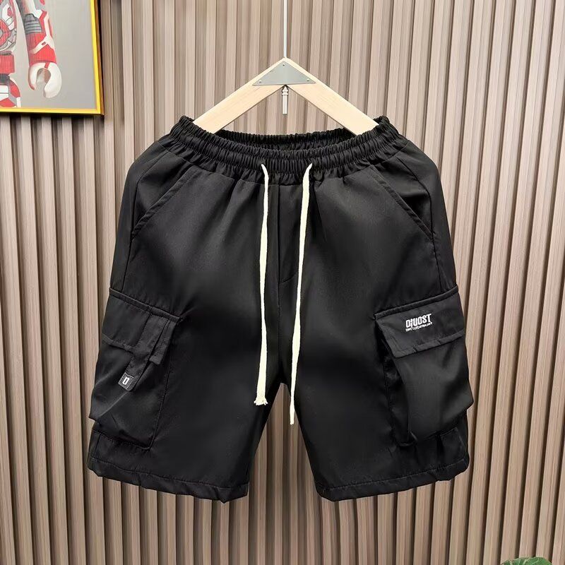 Herren-Arbeitsshorts, Sommer, leichte, lässige Cargo-Shorts mit mehreren Taschen, lockere Passform, gerades Bein, atmungsaktive 5-Zoll-Shorts_voghion.com