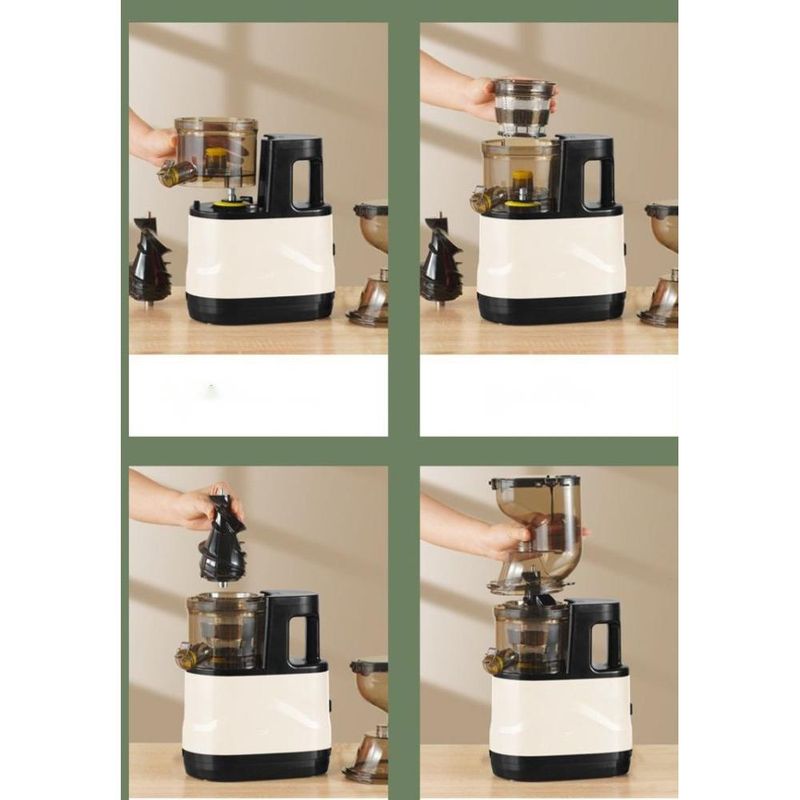 Exprimidor de gran calibre para el hogar, eléctrico, totalmente automático, sin cortes, máquina de jugo original para frutas._voghion.com