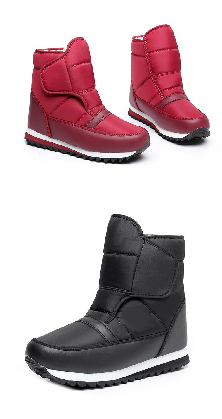 Single Buckle Winter Snow Boots For Men And Women, Large Size Elderly Shoes, Northeast Waterproof Non-Slip_voghion.com