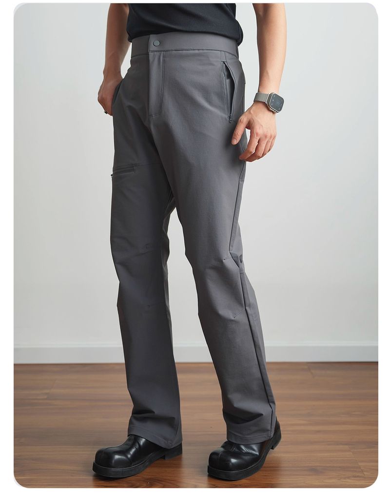 Pantaloni tattici softshell impermeabili da uomo - Pantaloni da trekking leggeri ed elasticizzati per l'outdoor (opzioni normali e foderate in pile)_voghion.com