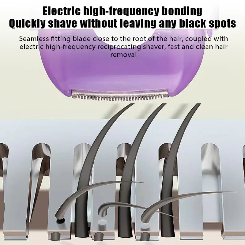 Epilator Electric Hair Remover Professional Safety Depilation Shaving Trimmer Painless Portable USB Chargable For Whole_voghion.com