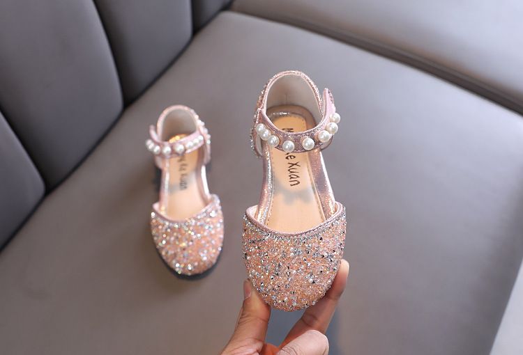 Neu Mädchen Prinzessin Einzelnen Schuhe Diamant Kleine Große Kinder Dance Performance_voghion.com