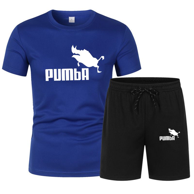 Neuer Sommeranzug T-Shirt + Shorts Bequemer und atmungsaktiver 2-teiliger Mesh-Sportanzug für Herren_voghion.com