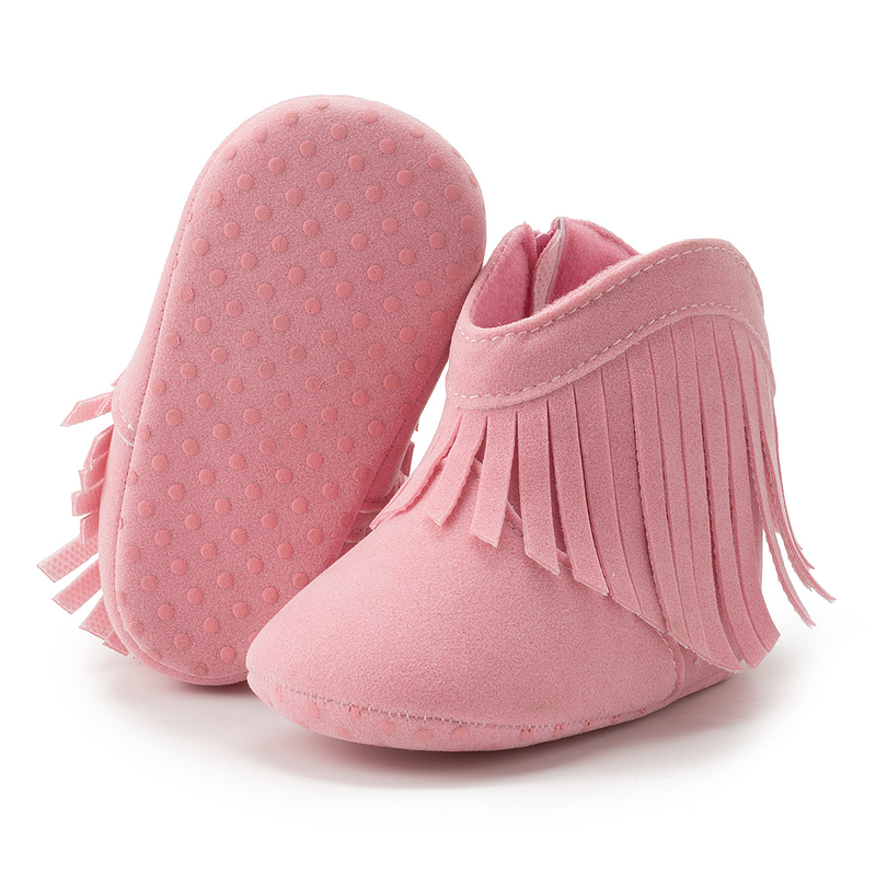 Baby Shoes Tassels Small Boots Warm Boots Soft Soled Toddler Shoes Enhanced Non-deformable Tassel Shoes_voghion.com