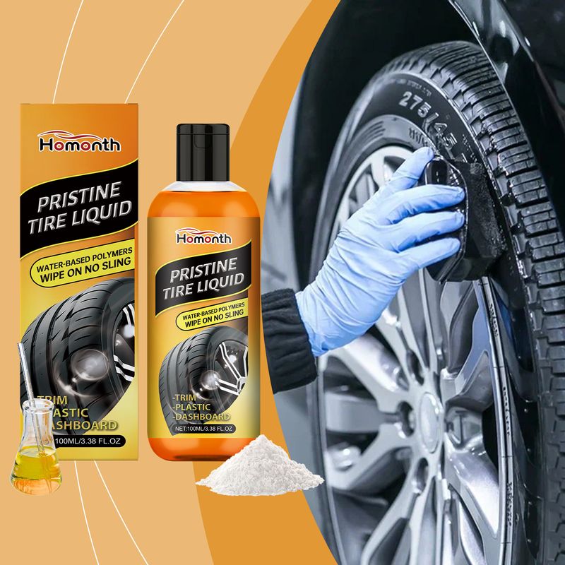 Homonth Automobile Tire Cleaner, Automobile Tire Cleaning Decontamination And Descaling New Tire Cleaning Agent_voghion.com