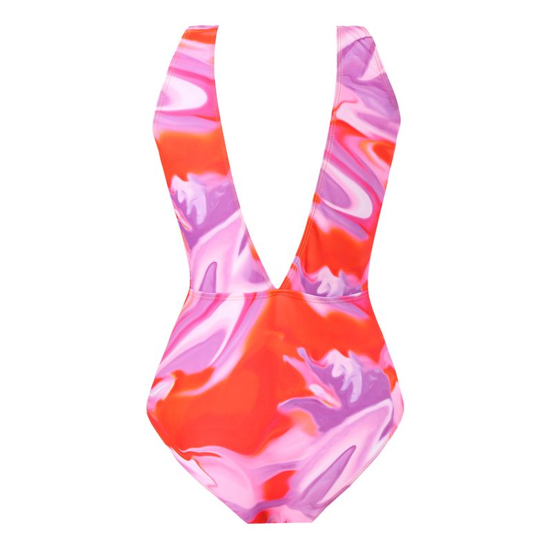 Damenbekleidung Geraffter Bikini Sexy High Waist Bikini Split Badeanzug Anzug Langer Rock_voghion.com