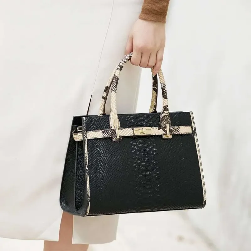 Elegante Umhängetasche: Damen-Business-Stil, strukturiertes Tiermuster, High-End-Handtasche für 2025_voghion.com