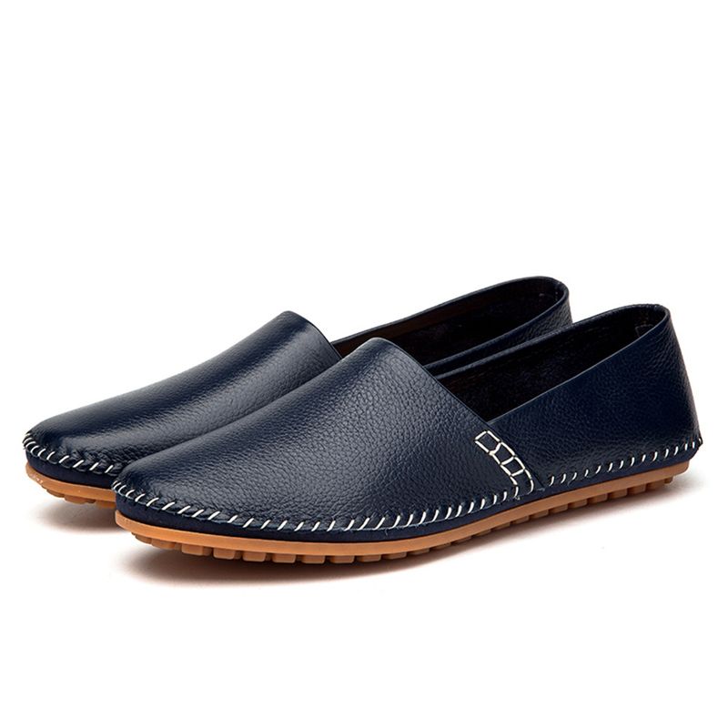 Men's Driving Moccasins Slip-On Loafers - Lightweight Breathable Casual Shoes With Rubber Sole, Comfortable For Daily Wear_voghion.com