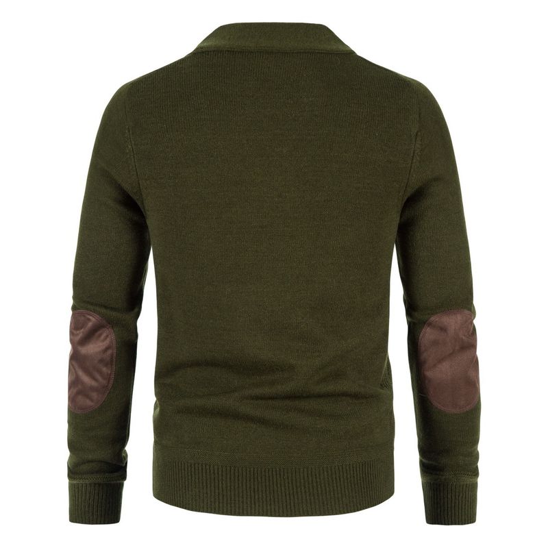 Men's Clothing Cardigan Sweater Sweater Sleeves Stitched Thick Men's Sweater_voghion.com