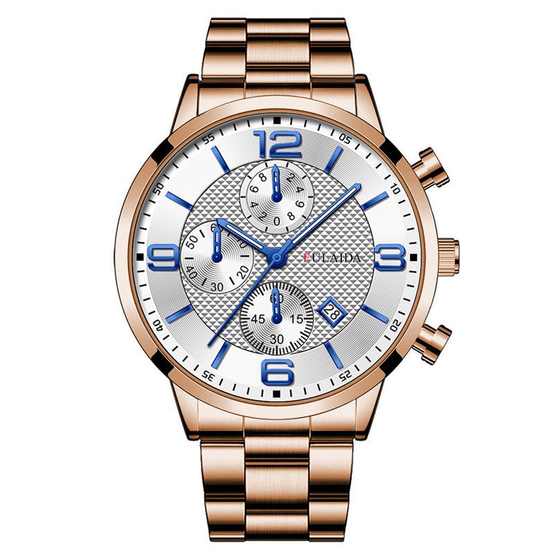 Relógio masculino fashion com contas e pulseira_voghion.com