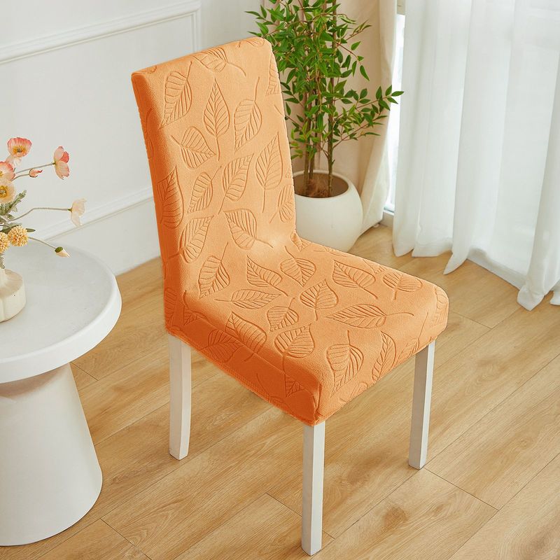 Coprisedie da pranzo elastiche ed elastiche, con motivo a foglie, antipolvere, antiscivolo, decorative, per casa, cucina e ufficio._voghion.com