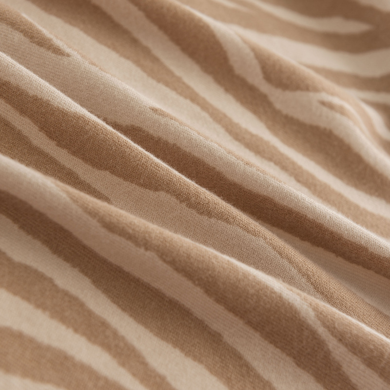 fashion all-match autumn and winter thickened zebra pattern imitation cashmere scarf women's cold-proof warm scarf striped shawl_voghion.com