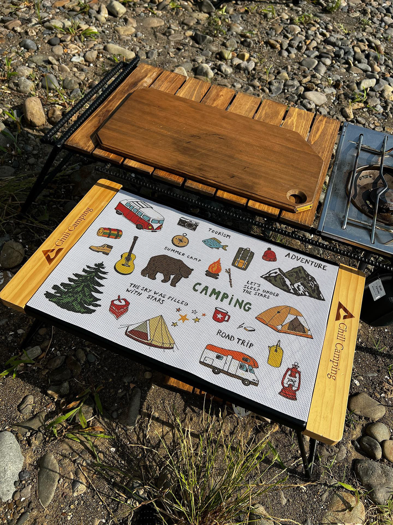 Campingmåtte PVC udendørs campingpynt 30X35 vaskbar Tesla_voghion.com