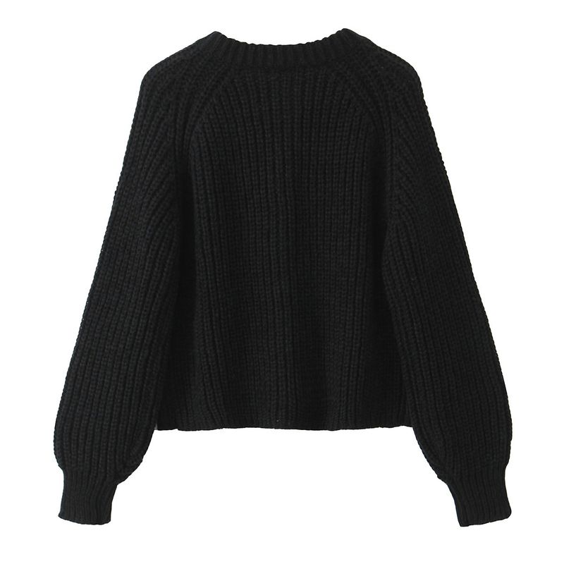Damenbekleidung Strickjacke lockerer Pullover Damen Strickpullover beliebte 8 Farben_voghion.com