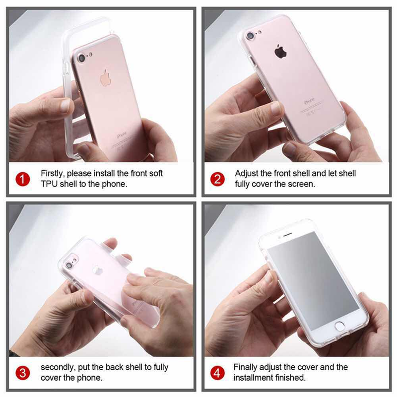 360 Full Body Case Pour Samsung Galaxy S23 S22 S21 S20 S10 S9 S8 Plus S10E S21FE Note8 Note9 Note10 Note20 Ultra Double Face Transparent Protect Cover_voghion.com
