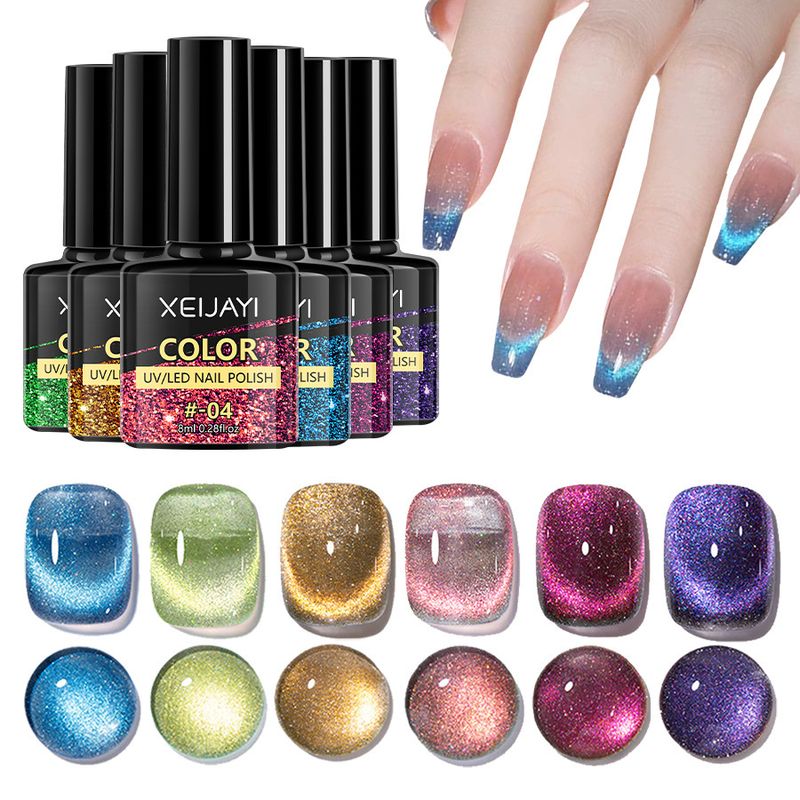 Nails Art & Tools Wasserstern-Katzenaugen-Nagellack, neuer, beliebter Wasserstern-Katzenaugen-Nagellack für den Sommer, für Nagelstudios_voghion.com