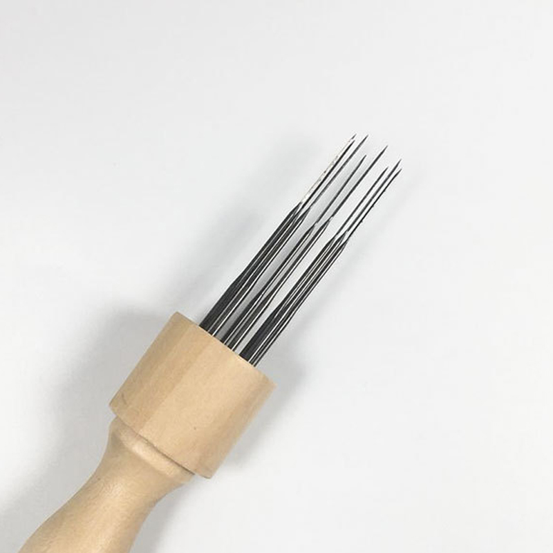 1Pcs Wool Felt Diy Poke 8 Needle Felting Fabric Solid Wood Easy To Disassemble Felts Faster Poking Needle_voghion.com