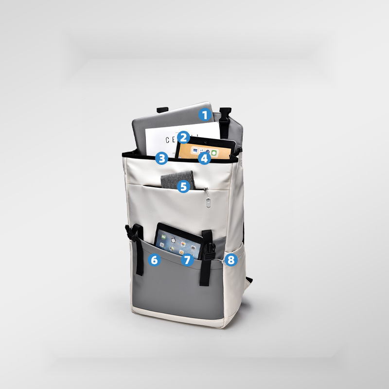 Fashionable new computer bag, double shoulder bag, laptop backpack, student backpack, lightweight travel_voghion.com