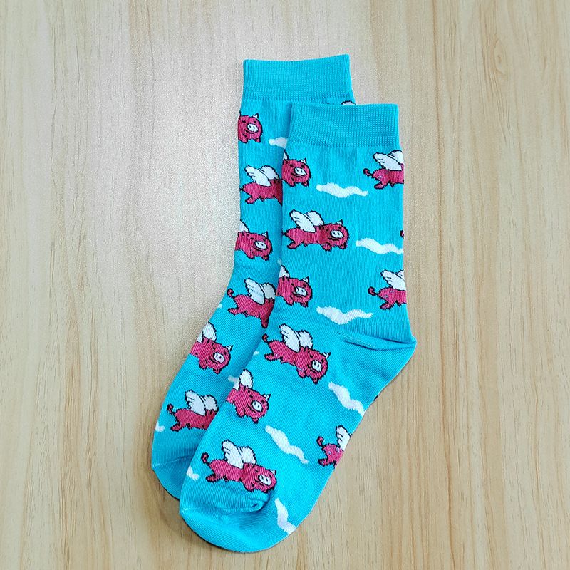 2025d Heißer Verkauf Mitte-Kalb Herbst Trend Winter Stil Unisex Baumwolle Socken_voghion.com