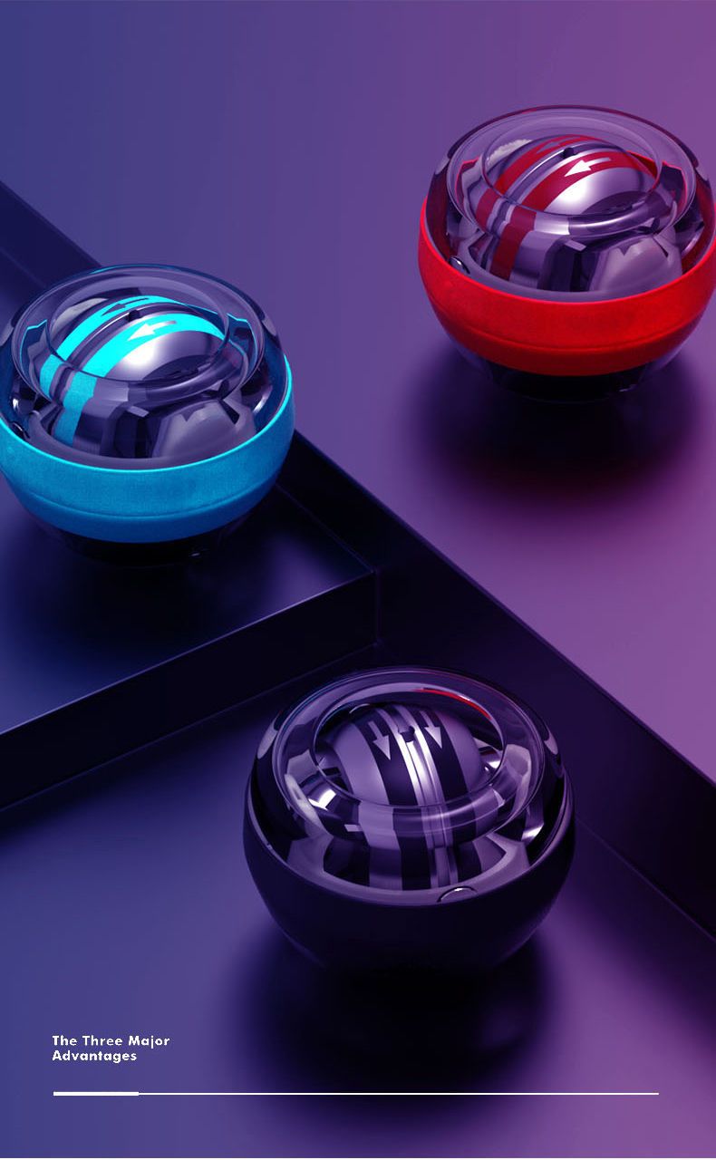 Wrist Self-Activating Grip Strengthener Metal Professional Stress Relief Artifact Gyroscope Entertainment Gravity Ball_voghion.com