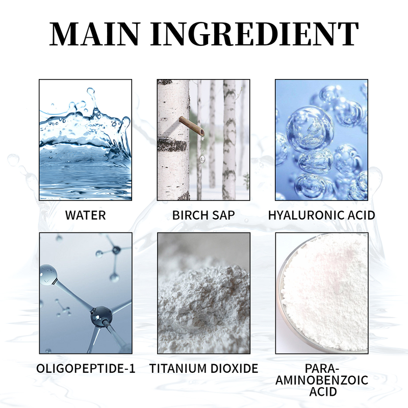 til 50ml Solcreme Ansigt PF50+ PA++++ Solcreme Birch Juice Fugtgivende Hudpleje Stærk UV-beskyttelse koreansk_voghion.com