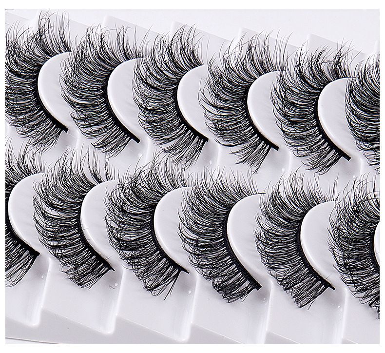 New 9 Pairs High Mink Hair False Eyelashes Multi-Layer Thick Eyelashes Daily Simulation Eyelashes_voghion.com