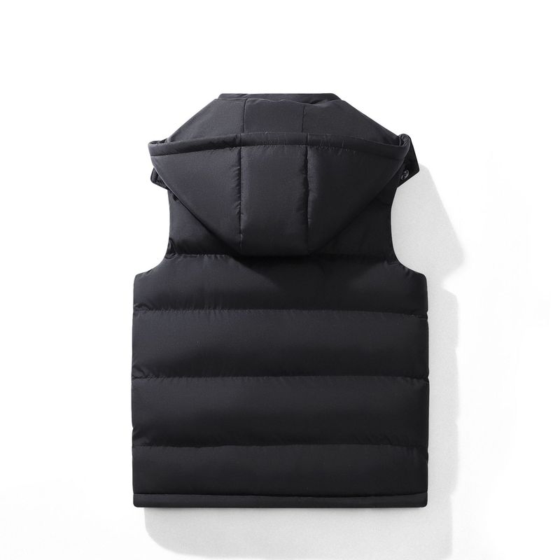 Ärmellose Steppweste für Herren – Übergroße, lässige, wattierte Weste für Herbst und Winter (Schwarz, Marineblau)_voghion.com