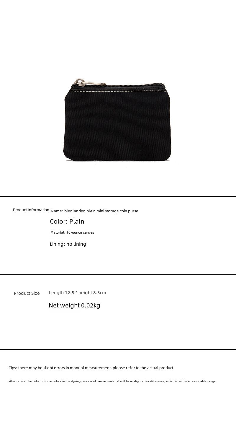 Nuovo portamonete in tela di cotone, borsa per carte, semplice portamonete in tessuto, piccola borsa portaoggetti, all'ingrosso in fabbrica_voghion.com