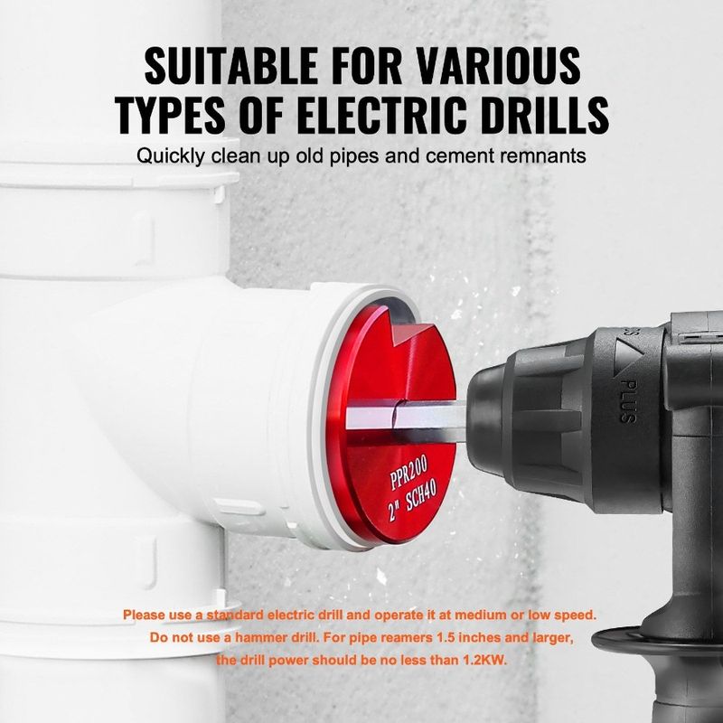 Alesatore in alluminio per tubi SCH da 40 pollici per tubi in PVC Saver Alloy 2_voghion.com