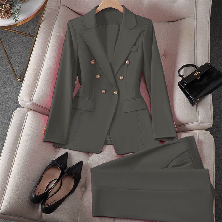 Women's Clothing Spring Red Suit Jacket Women's New Professional Temperament Commuter Small Fashion Suit Set_voghion.com