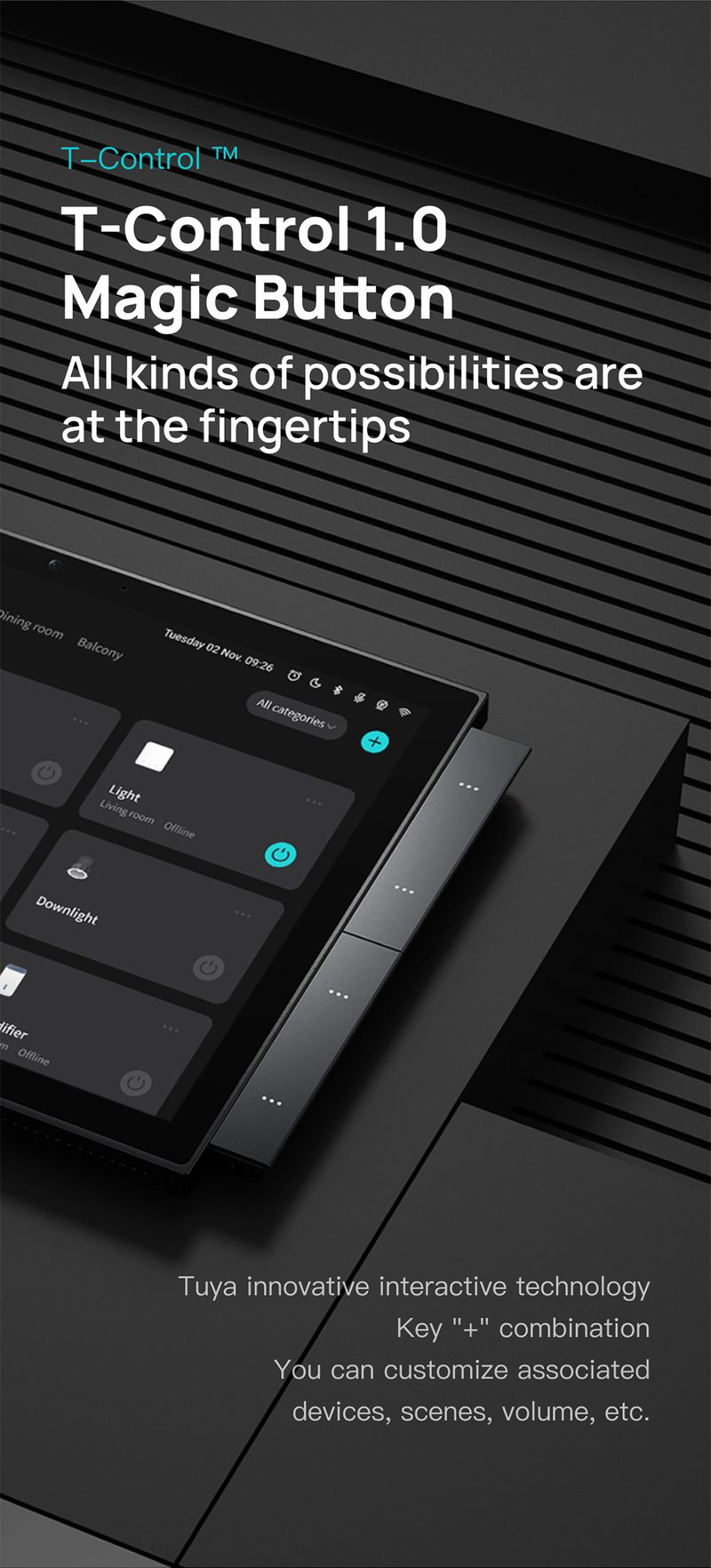 10 İnç Çok Fonksiyonlu Merkezi Kontrol Ekranı Zigbee Gateway Wi Fi Mesh'i Destekler Android Sistemi Çoklu Dilleri Destekler_voghion.com