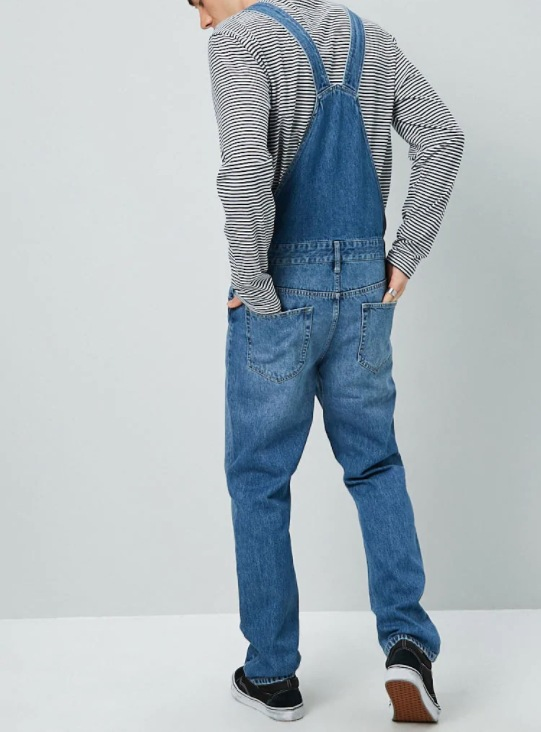 Monos de mezclilla para hombre, tirantes, monos._voghion.com