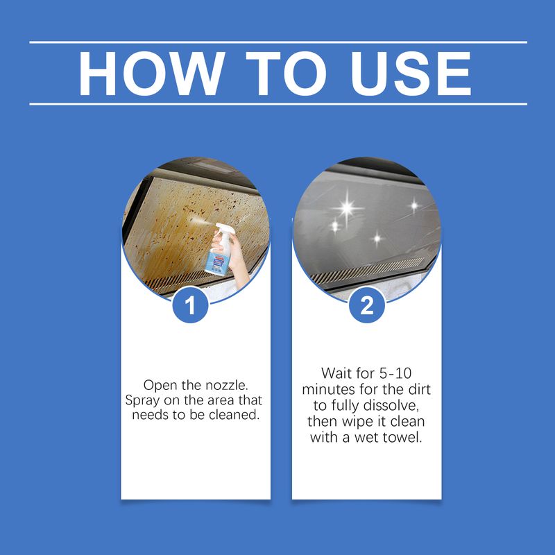 Jakehoe Heavy Oil Cleaning Agent, Household Stove Kitchen Hood To Remove Oil Stains Multi-Functional Cleaning Agent_voghion.com