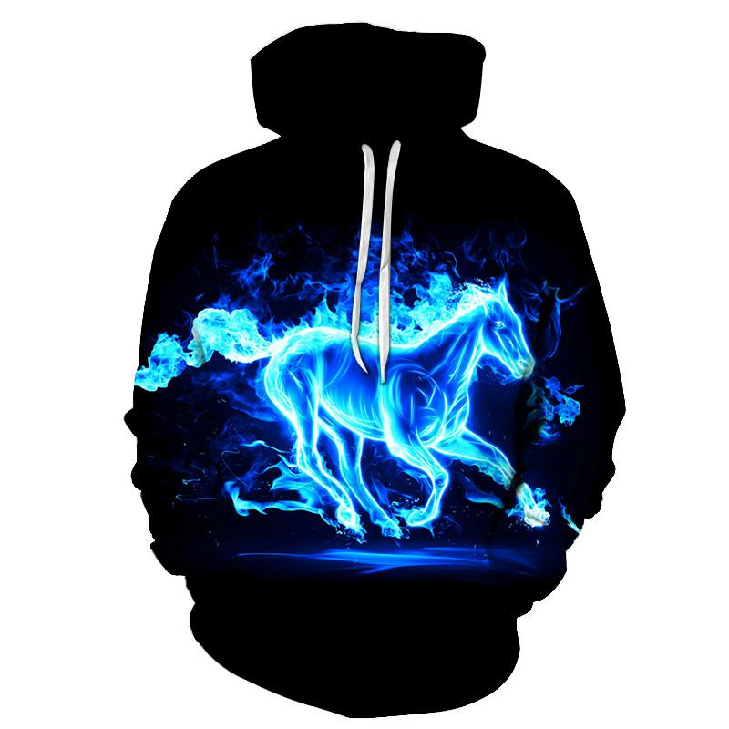 2020 Nuovo colorato Flame Hoodie 3d Felpa Uomo/Donna Con Cappuccio Autunno E Inverno Cappotto Uomo Abbigliamento Divertente Giacca Nera_voghion.com