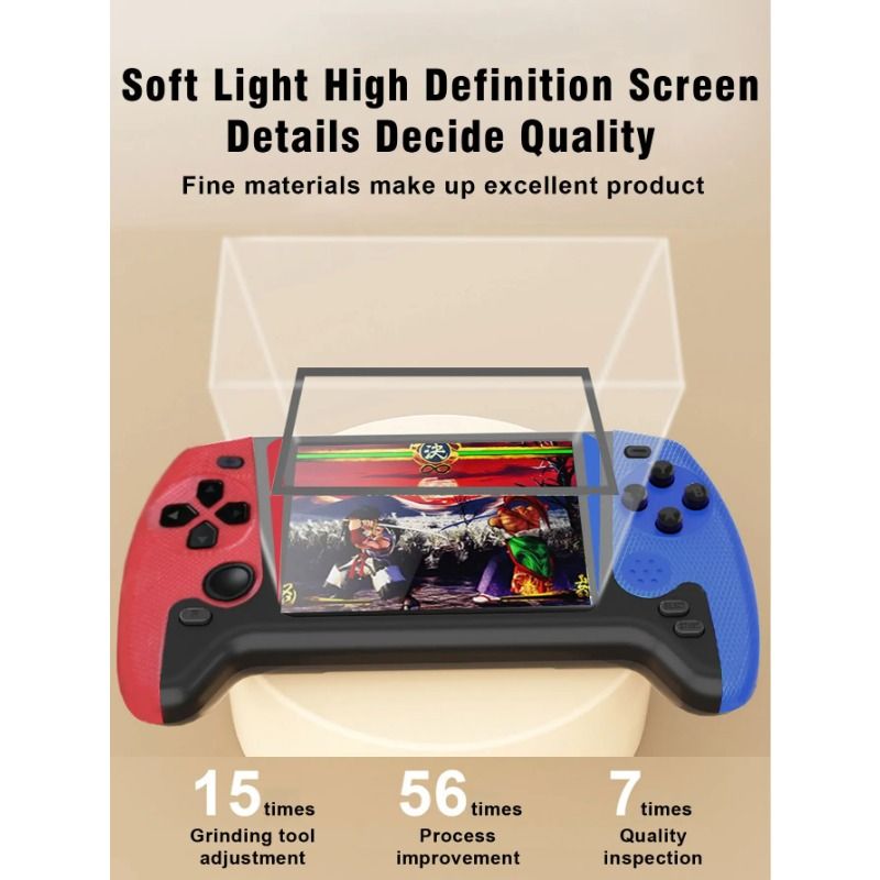 Q21 500 Spiele Video-Handheld-Spielkonsolen 3,5-Zoll-LCD-Bildschirm Eingebautes nostalgisches tragbares Spiel 1200 mAh für 2 Spieler Kinder Erwachsene_voghion.com