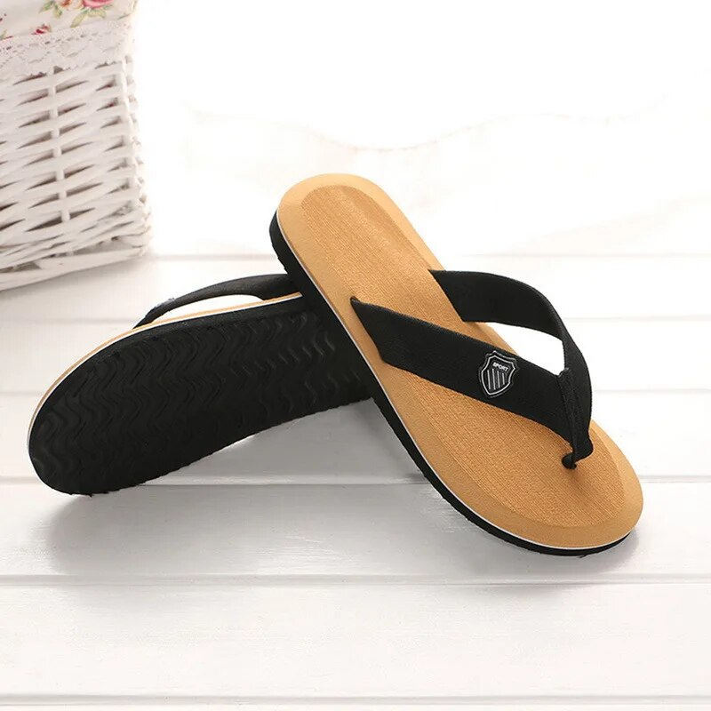 Infradito estivi Sandali da spiaggia Pantofole piatte casual antiscivolo 2023 Scarpe da casa per interni da uomo Scivoli da esterno_voghion.com