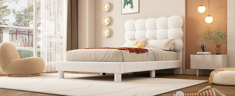 Flachbett 90x200cm, Verstellbares Kopfteil, Rosa Optik, Bianco_voghion.com