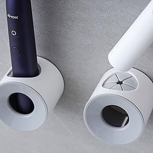 Portacepillos de dientes eléctrico LaLand: organizador de baño infantil de pared que ahorra espacio (UE)_voghion.com