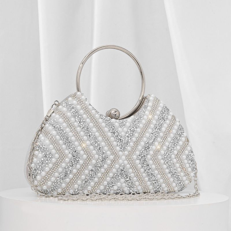 Perlen Abend Handgefertigte Perlenstickerei Mit Diamanten Bankett Kleid Tasche Elegante Clutch Für Frauen_voghion.com
