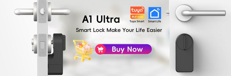 Serratura elettronica digitale intelligente per porta con impronta digitale 5KUBE M5 BLE con password/chiave/scheda IC/Smartlife/sblocco tramite app Tuya_voghion.com
