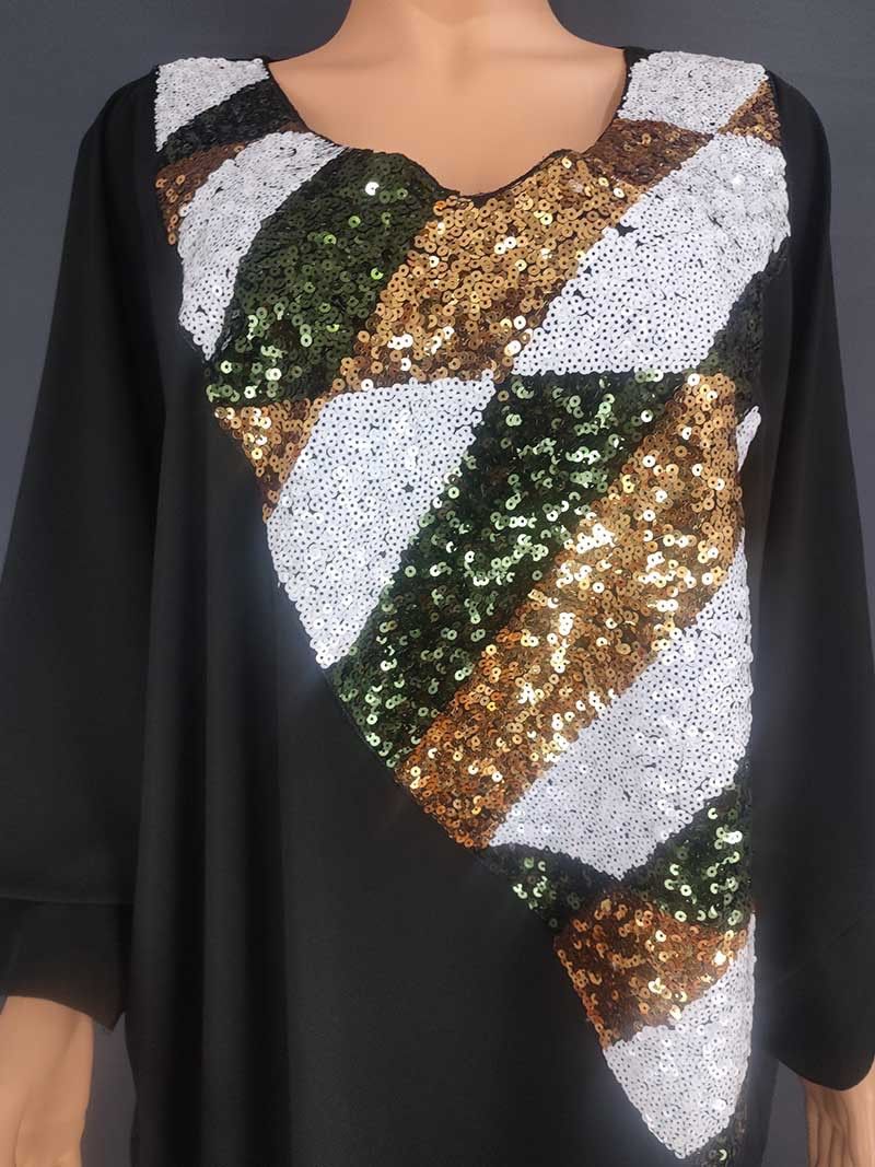 Damenbekleidung Langes Burka-Kleid_voghion.com