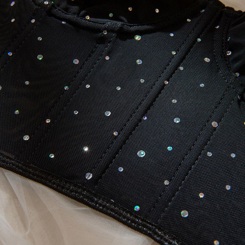 Women's Sexy Clubwear Sequin Bustier Top - Boned Underwire Push Up Crop Top With Sheer Mesh Bodycon Glitter Party Vest For Women_voghion.com