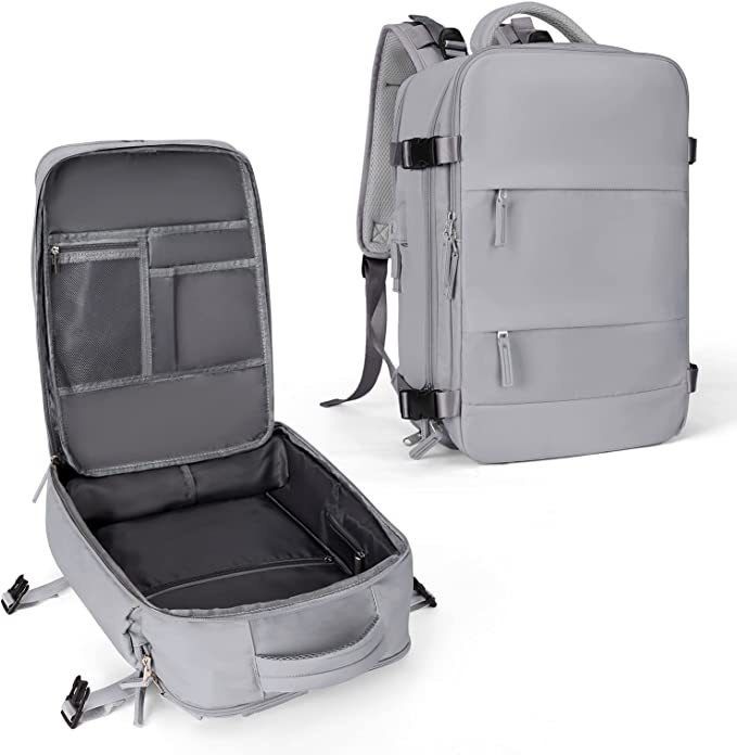 Large capacity men's and women's travel and leisure backpack 15.6 inch computer backpack USB independent shoe compartment waterproof_voghion.com