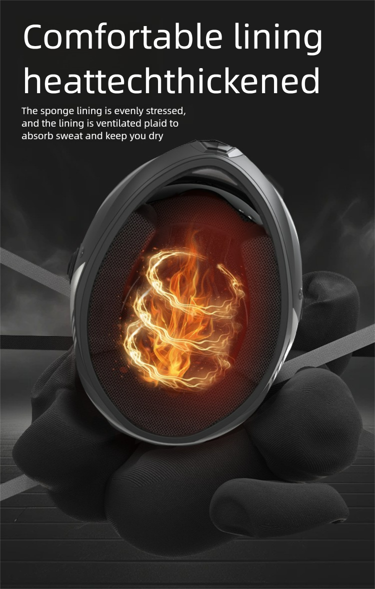 Elektromotorrad für Herren, Integralhelm für vier Jahreszeiten, warmer Doppelspiegel-Schutzhelm für Damen im Winter_voghion.com