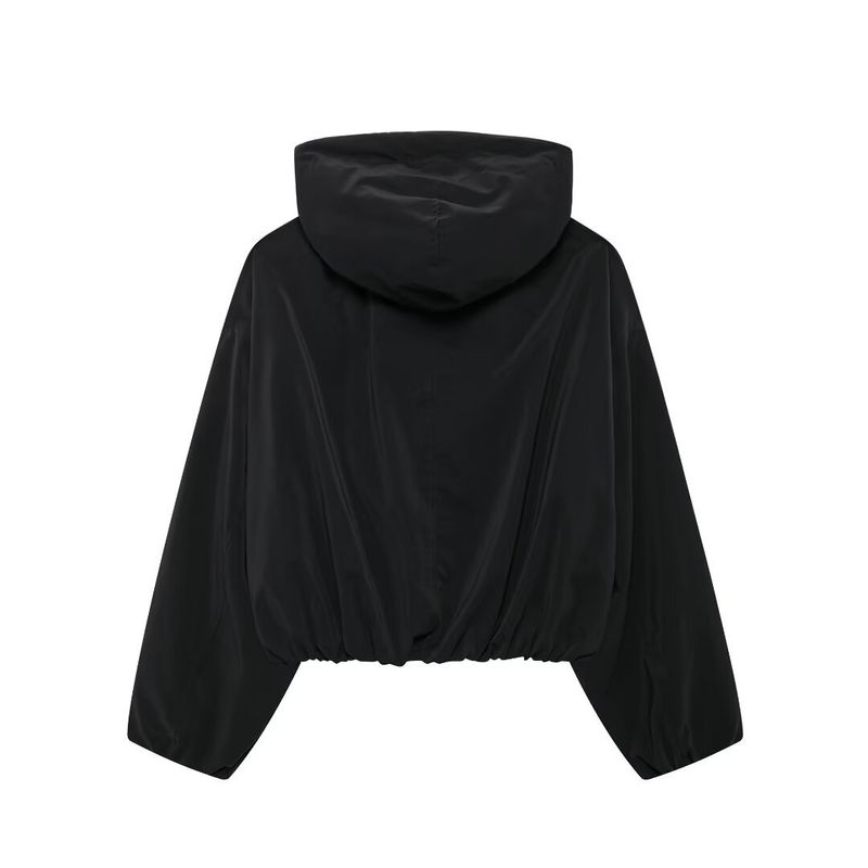 Women's clothing 2024 autumn and winter new style loose hooded jacket_voghion.com